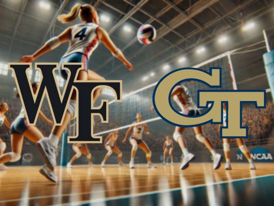 Wake Forest Demon Deacons at Georgia Tech Yellow Jackets Womens Volleyball